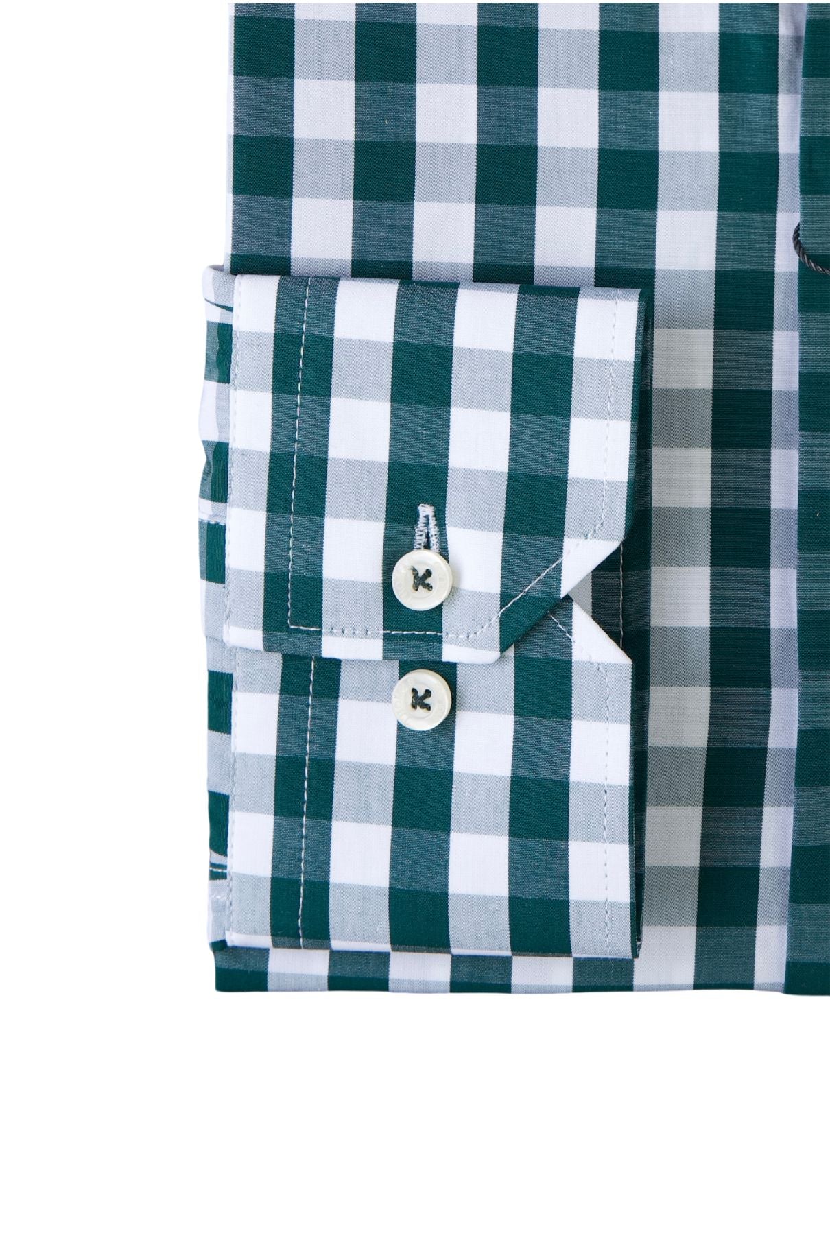 Camisa City Casual Regular Fit Verde Cuadros