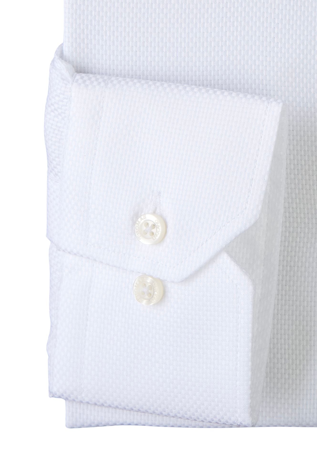 Camisa City Casual Slim Fit Blanca Textura