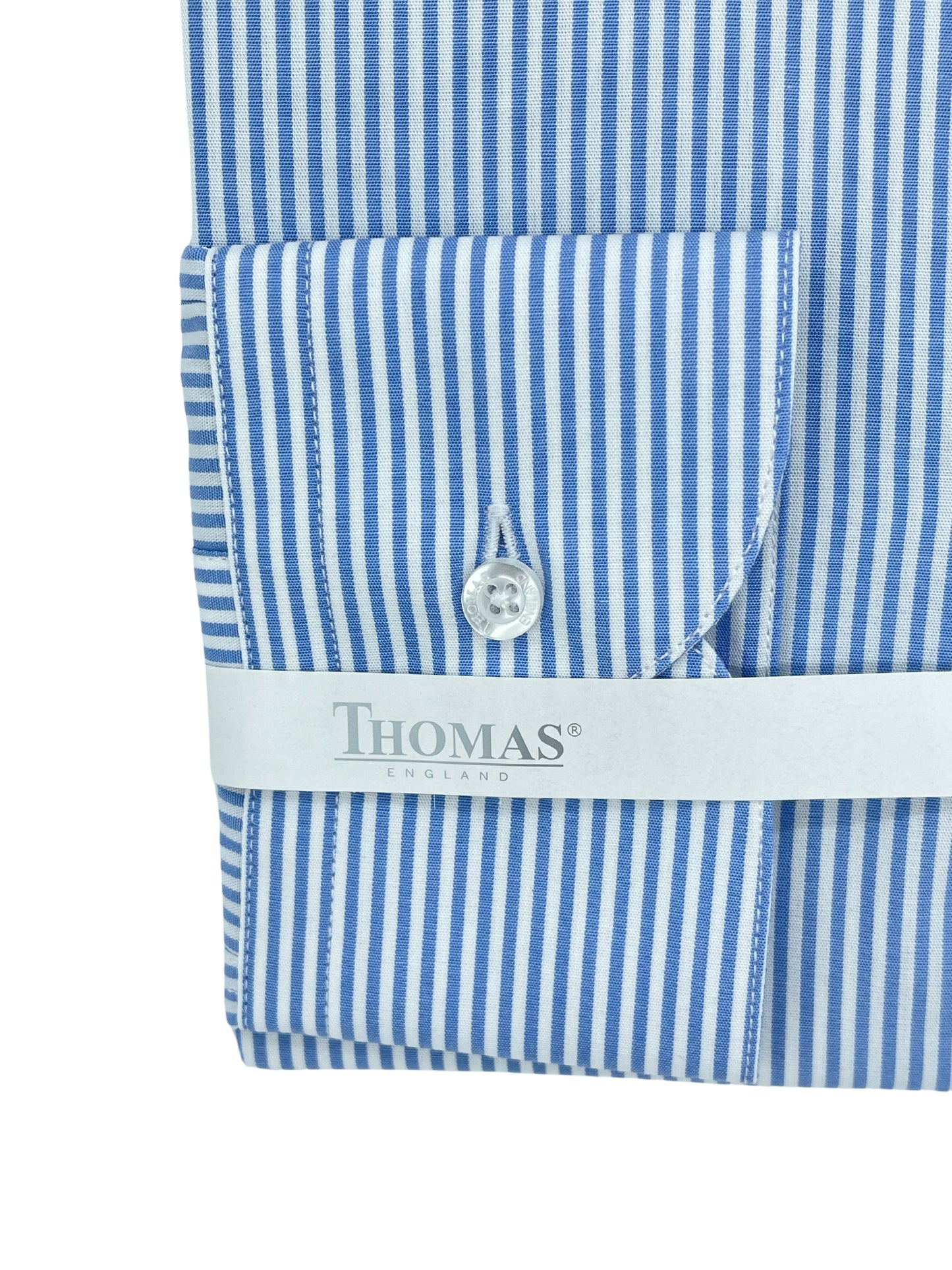 Camisa Business Slim Fit Azul Rayas