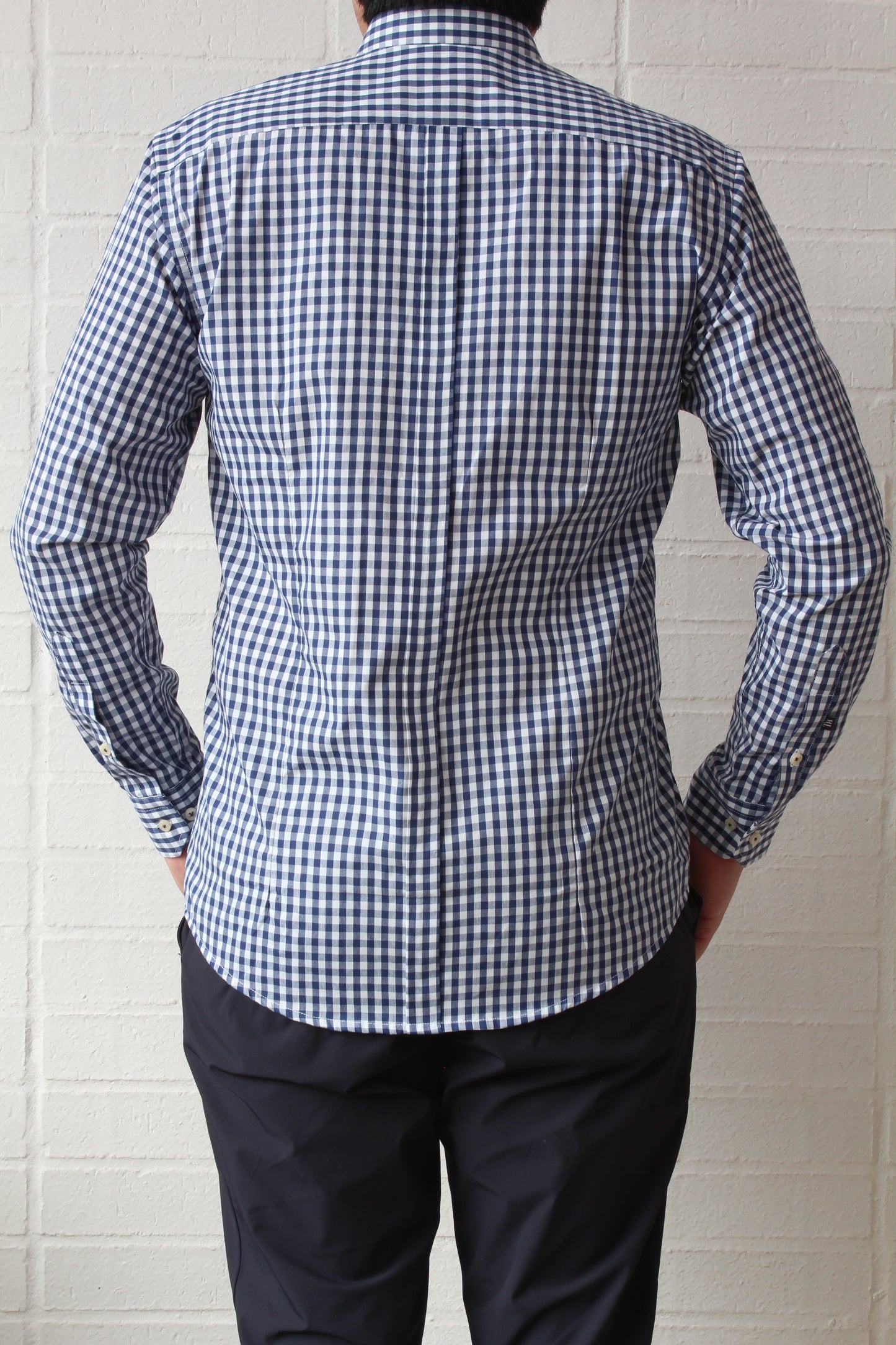 Camisa City Casual Slim Fit Azul Cuadros