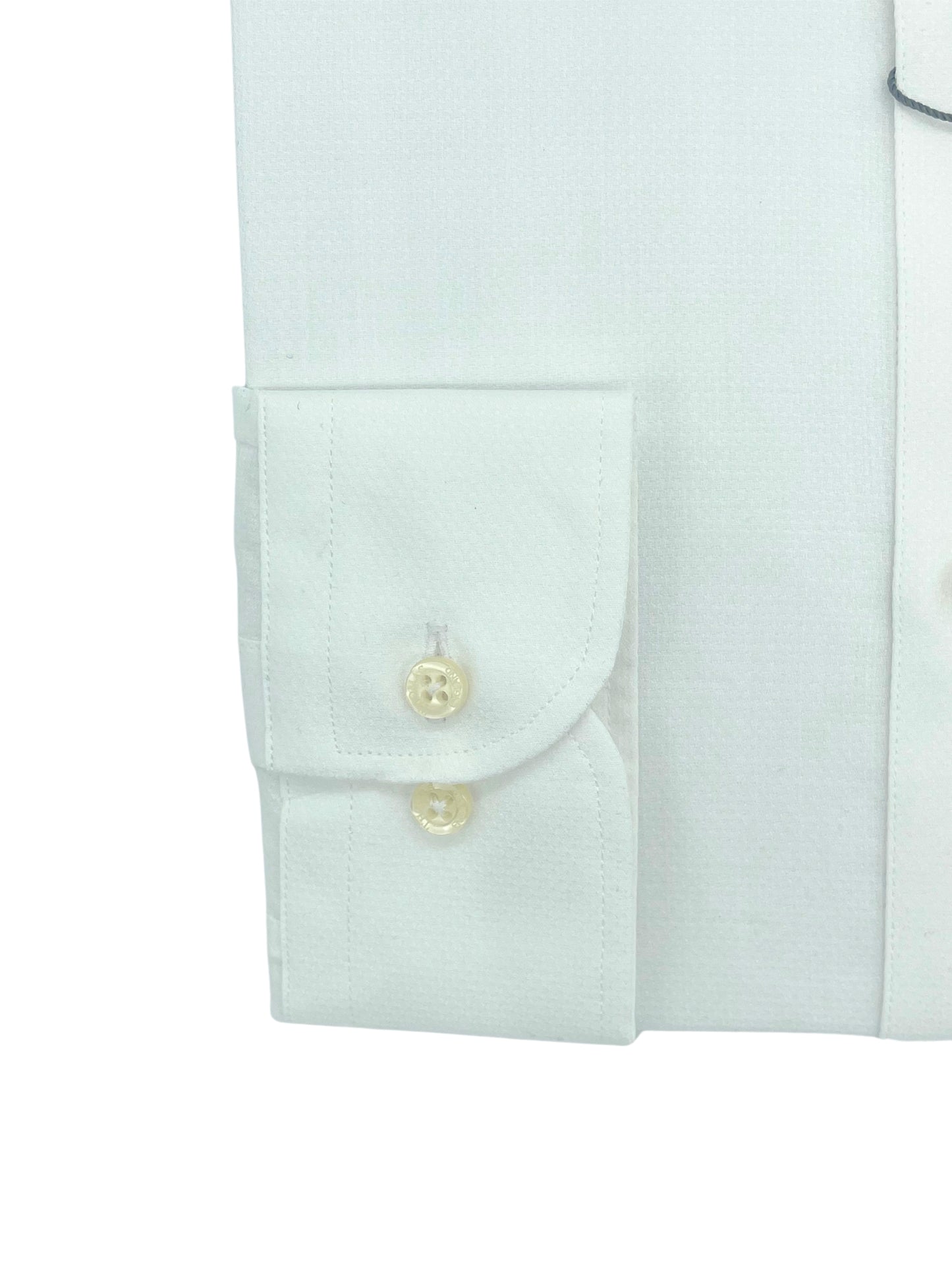 Camisa City Casual Regular Fit Blanca Textura