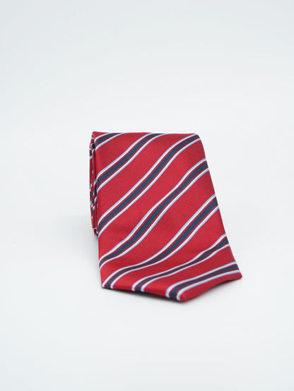 Red Jacquard Woven Tie Classic Collection