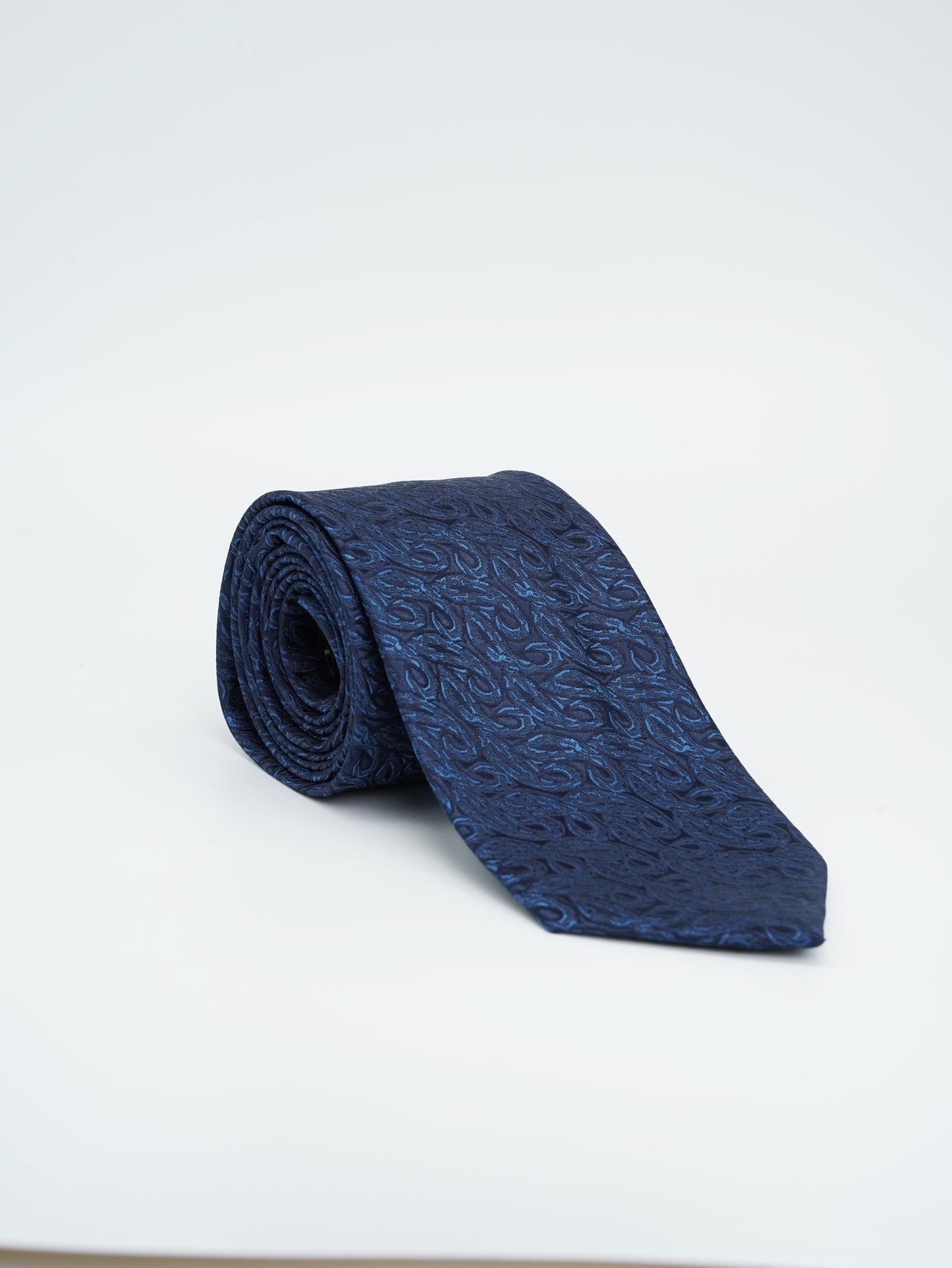 Dark Blue Jacquard Woven Tie Classic Collection