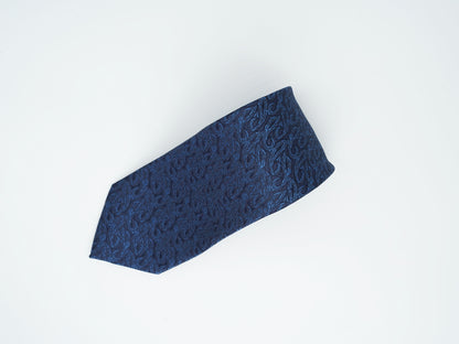 Dark Blue Jacquard Woven Tie Classic Collection