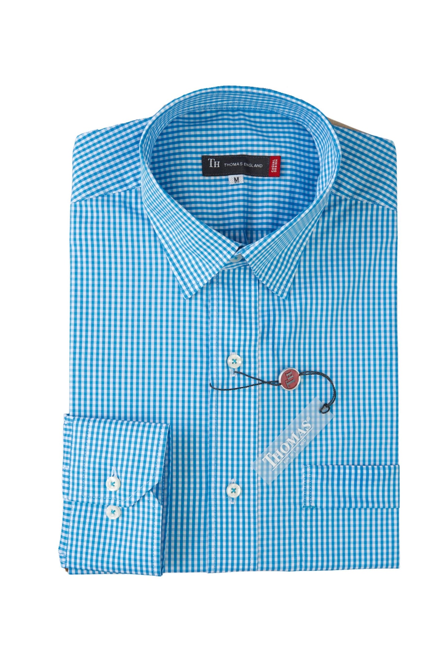 Camisa City Casual Slim Fit Turquesa