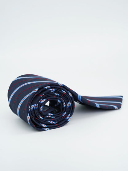 Dark Blue Jacquard Woven Tie Classic Collection