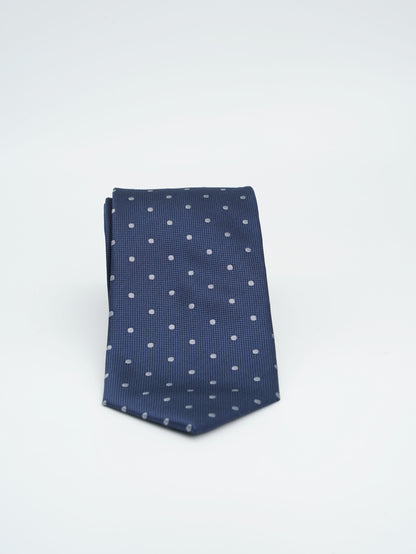 Dark Blue Jacquard Woven Tie Classic Collection