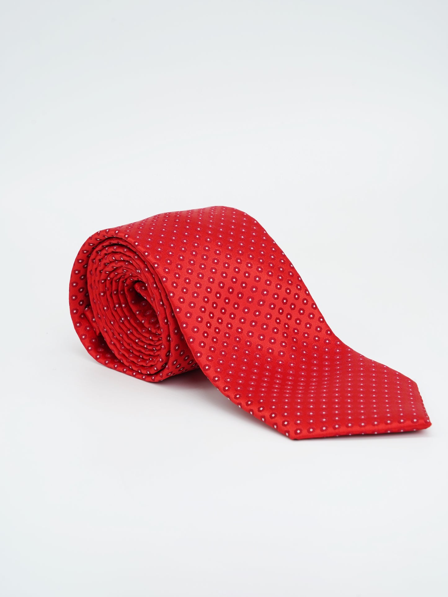 Red Jacquard Woven Tie Classic Collection