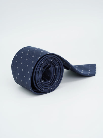 Dark Blue Jacquard Woven Tie Classic Collection