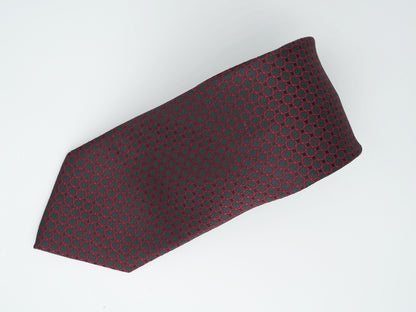 Red Wine Jacquard Woven Tie Classic Collection