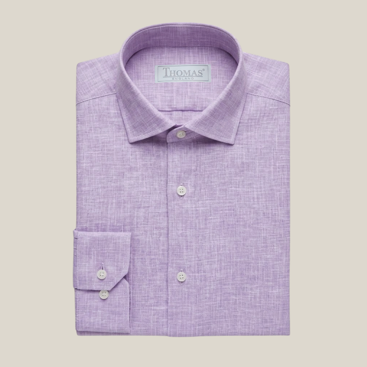Camisa Thomas England Casual — Lino Lila