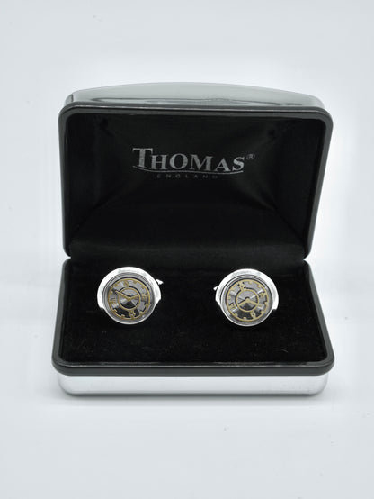 Analog watch cufflinks