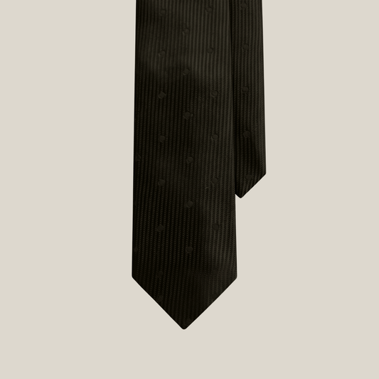 Corbata Th Negro Puntos Regular