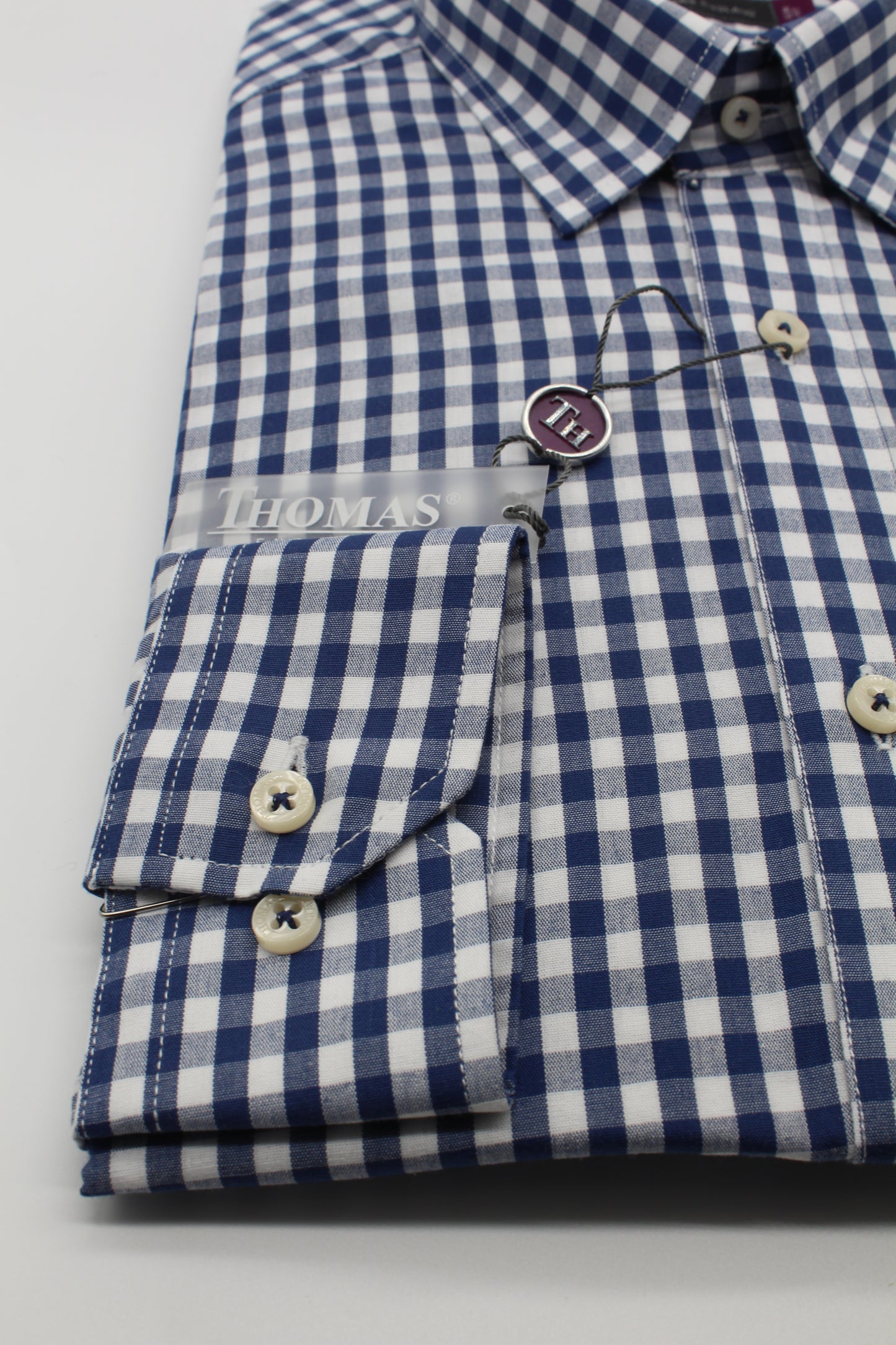 Camisa Casual Regular Fit Azul cuadros