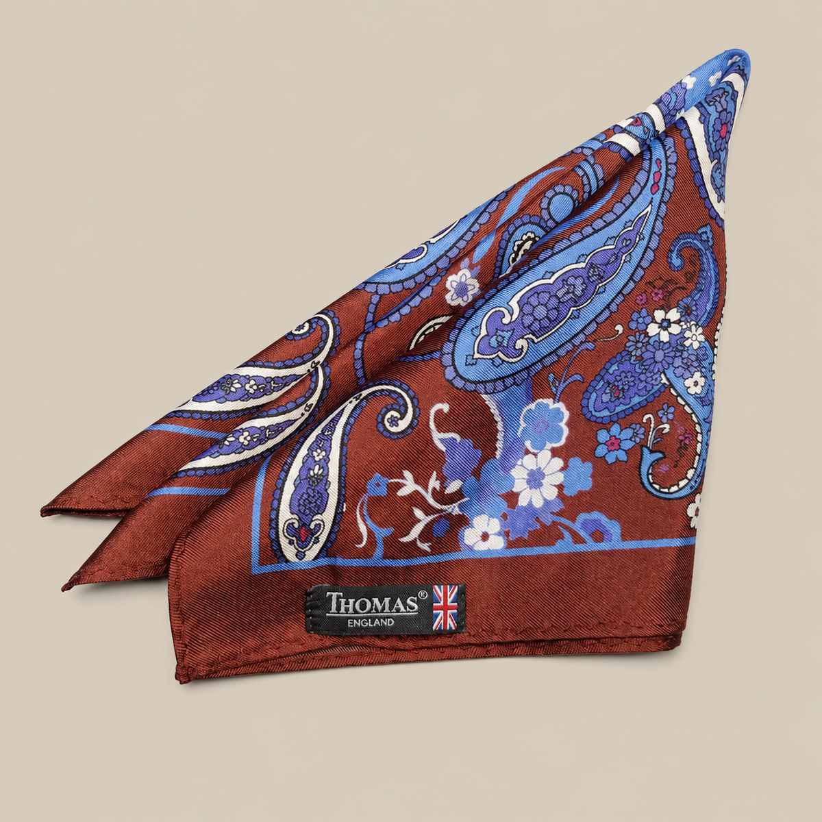 Pañuelo Th Seda Paisley