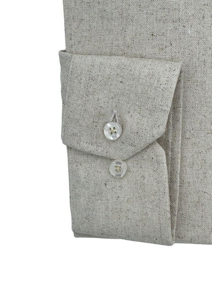 Camisa City Casual Regular Fit Arena Textura Lino