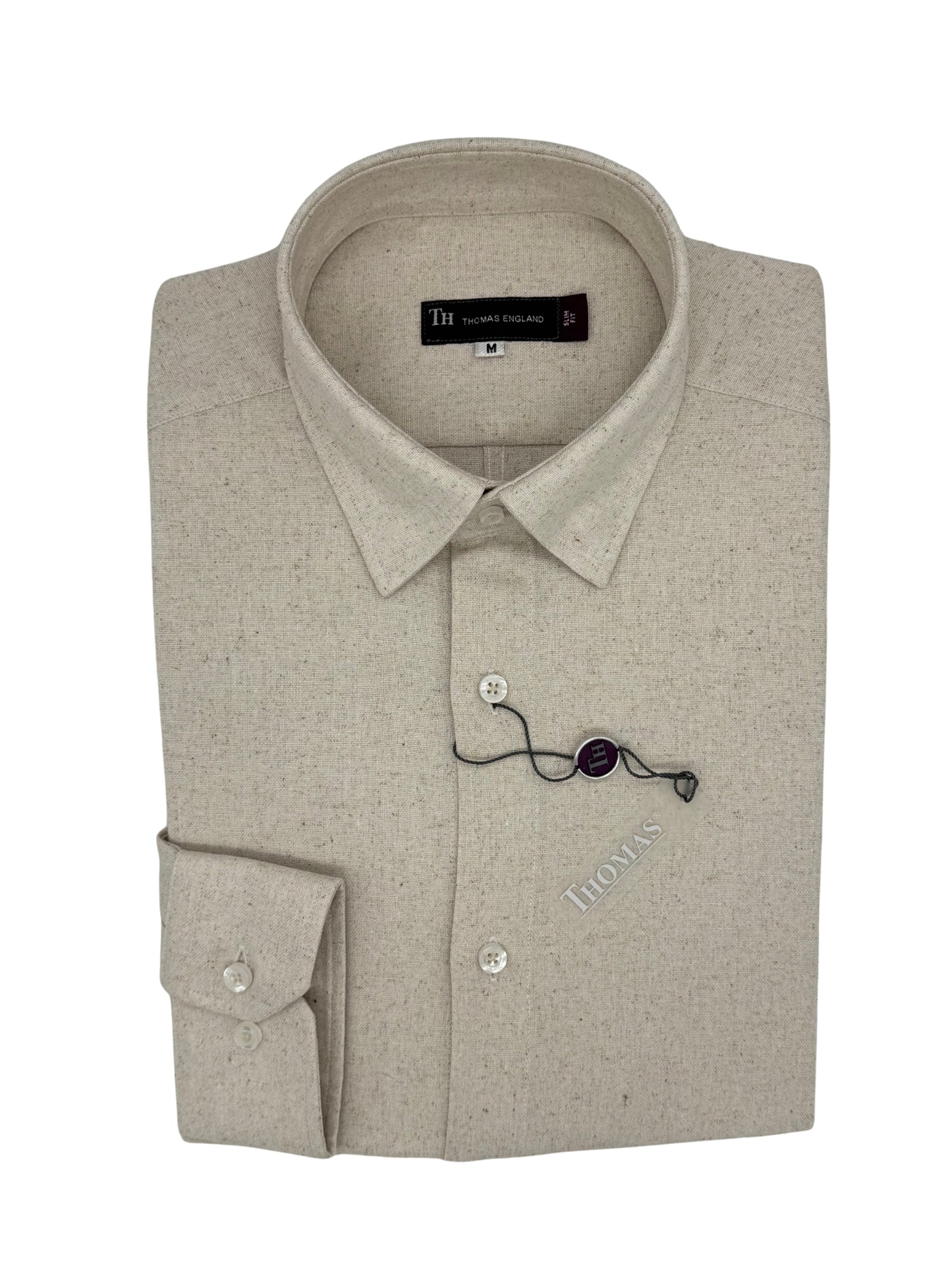 Camisa City Casual Slim Fit Arena Textura Lino