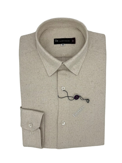 Camisa City Casual Regular Fit Arena Textura Lino