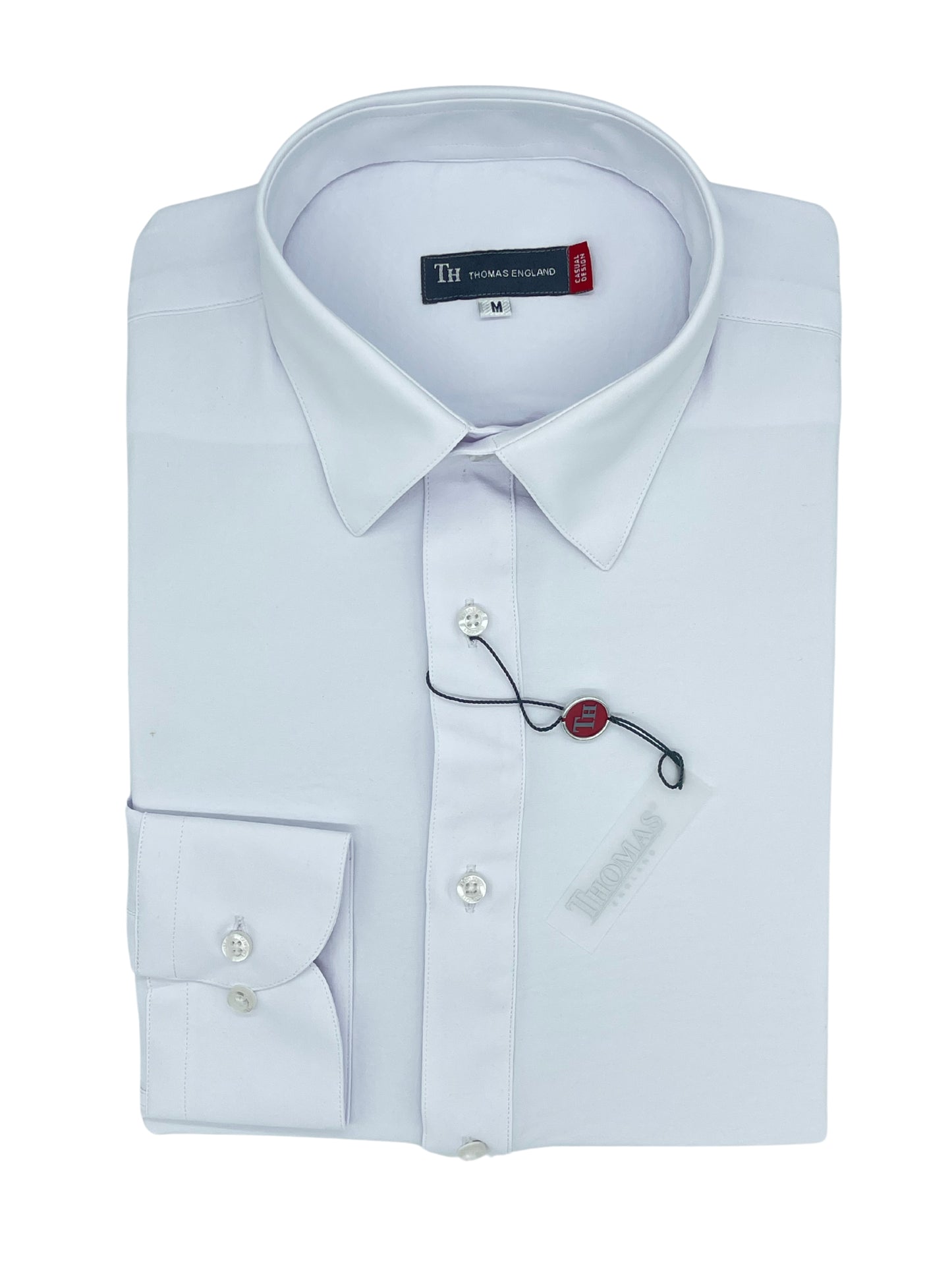 Camisa City Casual Regular Fit Blanca Textil Fluido