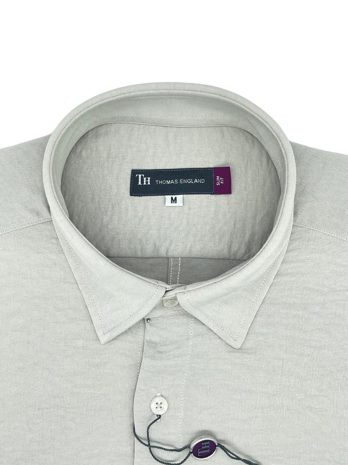 Camisa City Casual Slim Fit Arena Grisáceo Textil Fluido