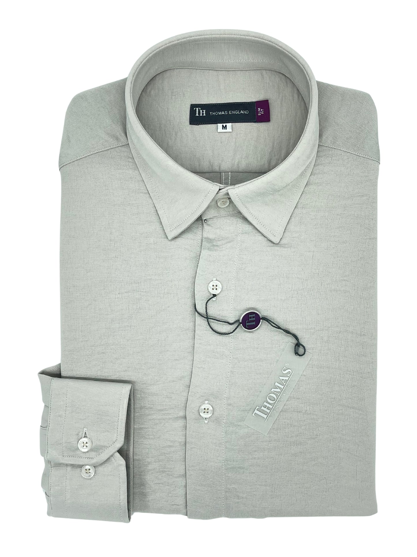 Camisa City Casual Regular Fit Arena Grisáceo Textil Fluido