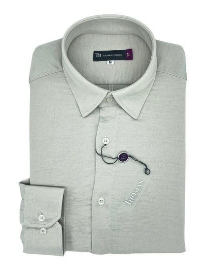 Camisa City Casual Regular Fit Arena Grisáceo Textil Fluido