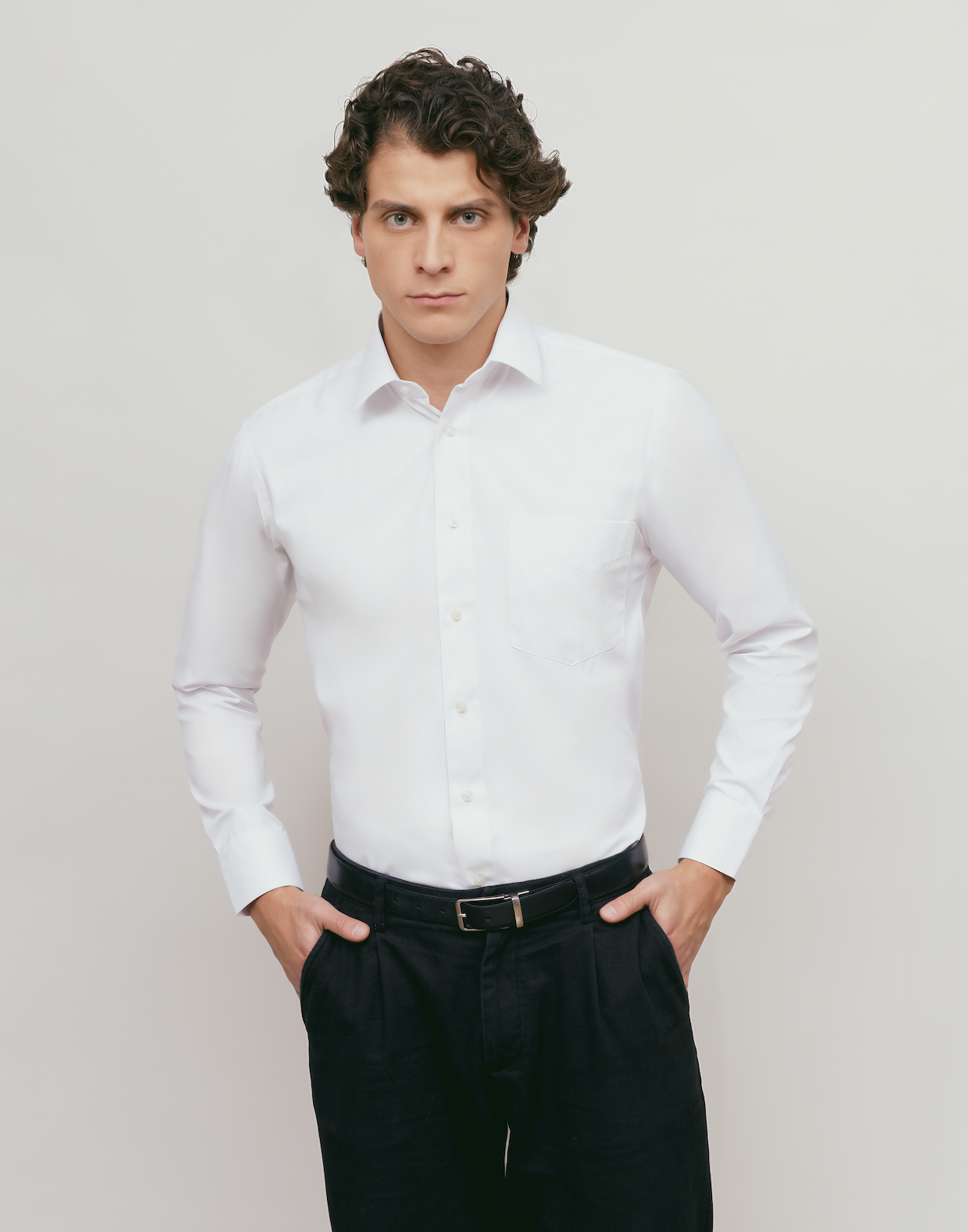 City Casual Regular Fit White Shirt