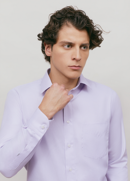 Regular Fit Lilac Business Shirt