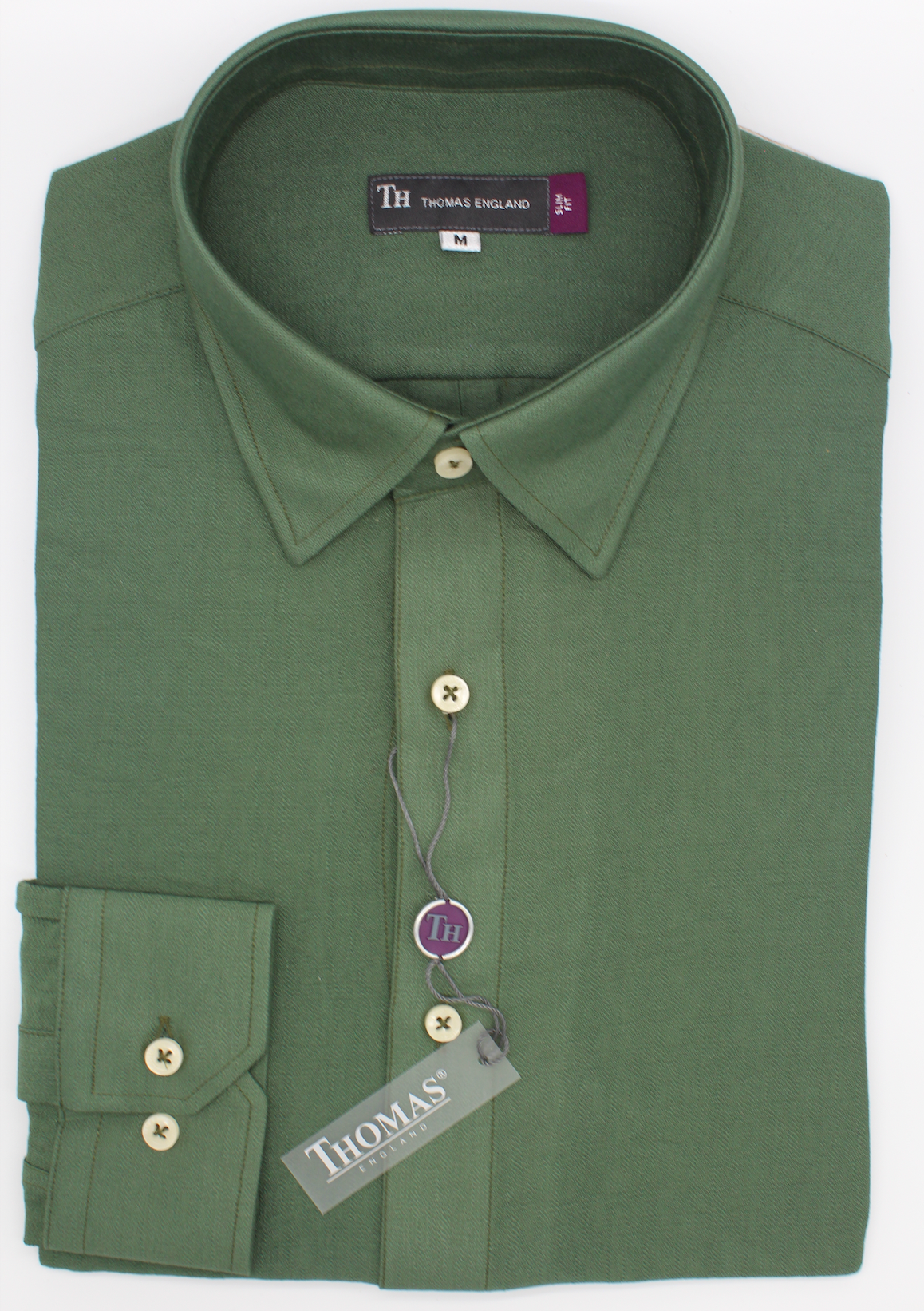 Camisa Casual Regular Fit Verde Textura